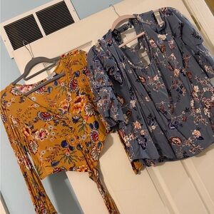 Bundle 2 tops! Angie & Patrons of Peace! Size medium